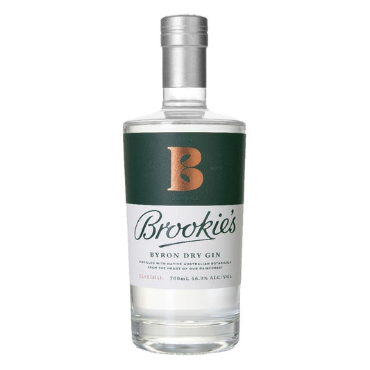Brookie’s Byron Dry Gin (700mL) - drinkswithdave