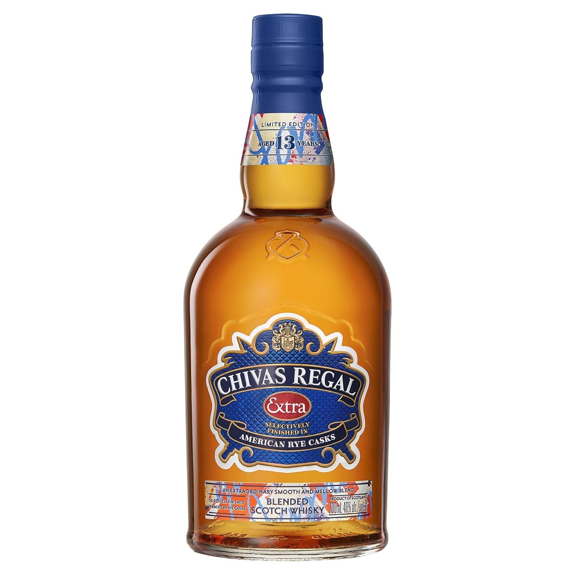 Chivas Regal Extra 13 Year Old American Rye Cask Scotch Whisky (700mL) - drinkswithdave