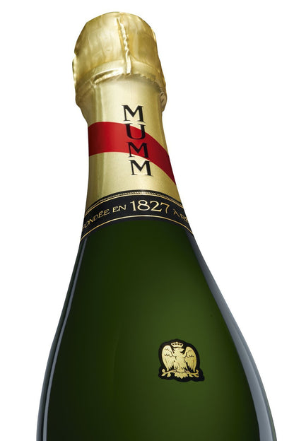 G.H. Mumm Cordon Rouge (750mL) Champagne Gift Pack + Two Champagne Glasses - drinkswithdave