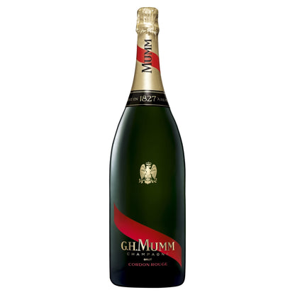G.H. Mumm Cordon Rouge NV Champagne Wooden Box Jeroboam (3L) - drinkswithdave